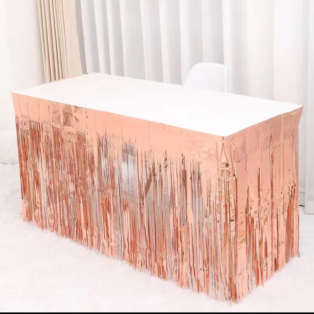 Laser Fringe Table Skirt, Party Decorations